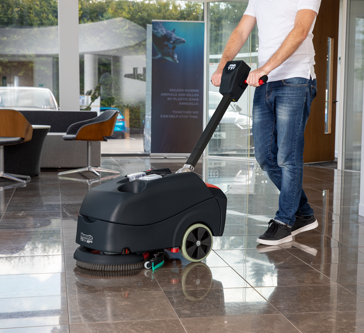 Numatic TTB1840 NX 36V Battery Scrubber Drier, Including 1 Battery & Scrubbing Brush